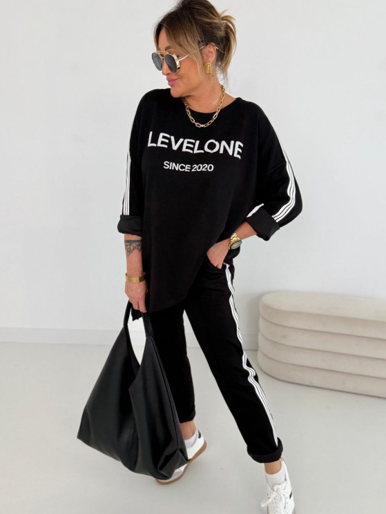 Костюм жіночий в стилі sport-chic з асиметричною туникою та лампасами, двонитка м. 316 (р. 48-50, 52-54, 56-58, 60-62) №412922 - 