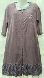 Халат жіночий "3471" велюр (р: М,L,XL) в упаковці 3 шт. №388564