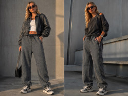 Штани жіночі трикотаж м.89001-1 (Розмір:M-XL) в упаковці 3 штуки №764238