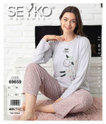 Комплект домашній жіночий "69659" коттон (р: S,M,L,XL) в упаковці 4 шт. №361226