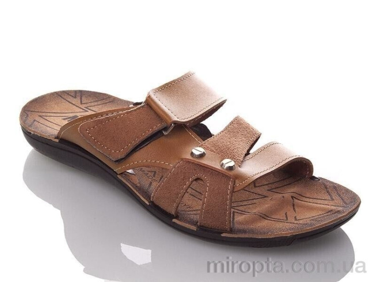 Шльопанці M405 camel р: 40-45, в упаковці: 6 пар, купити тільки гуртом - 1079044