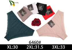 Труси жіночі "6460" (р: XL-3XL) 6 кольорів, в упаковці 12 шт. №374188