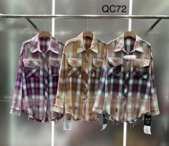 Сорочка дитяча, комбінований, м.QC72 (розмір: 120-170), 3 кольори, в упаковці 6 штук №346447 - 