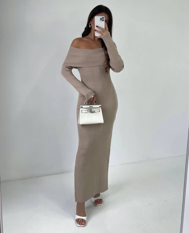 Сукня жіноча, рубчик ангора, м. 1562 (р: 42-44, 46-48) №706462 - BestFashion RZ6220 м. 1562