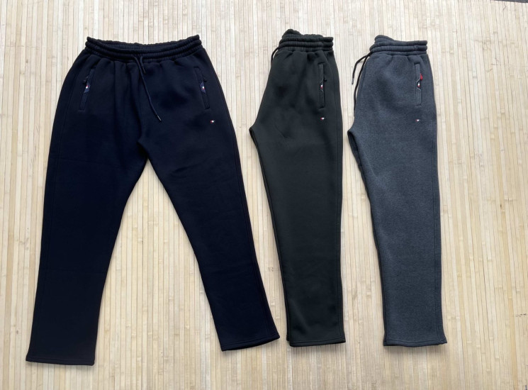 Спортивні штани чоловічі на флісі, тринитка (р: 3XL,4XL,5XL,6XL) 3 кольори, в упаковці 4 шт. №378506 - Turkey SE897
