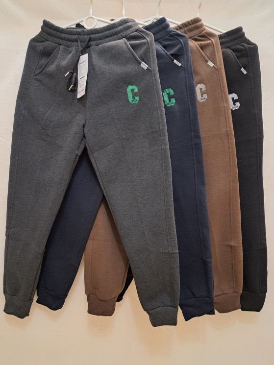 Спортивні штани жіночі, трикотаж, фліс, м.9995 (Розмір: XL-5XL ), мікс кольорів, в упаковці 5 штук №319506 - Hang SE641