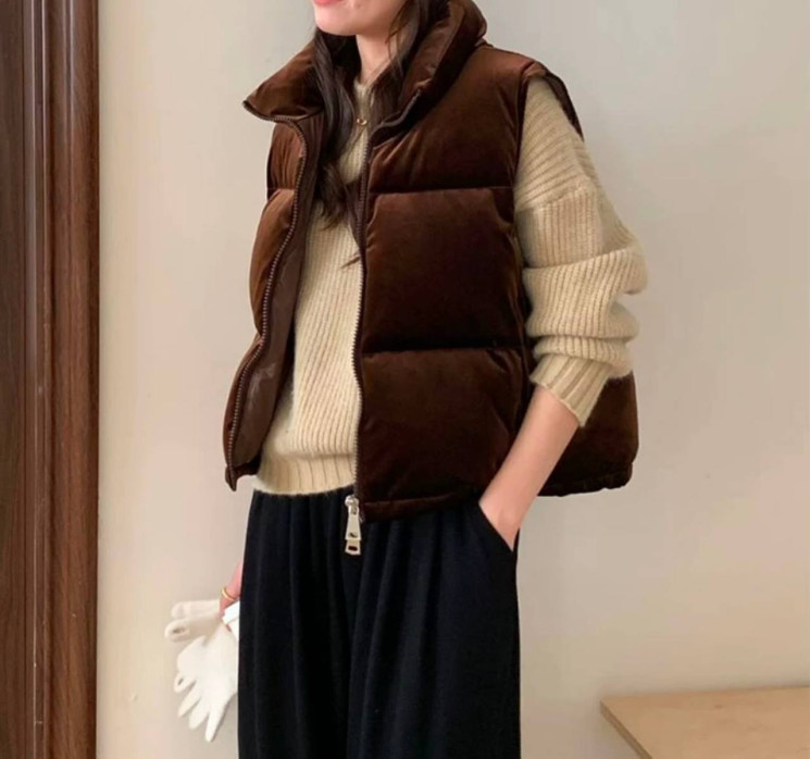Жилетка жіноча, велюр, м. 4236 (р: 42-44, 46-48) №709436 - PapaFashion RZ6260 м. 4236