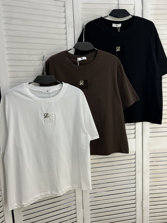 Футболка жіноча "2219" котон (р: one size) 3 кольори, в упаковці 5 шт. №385932 - Mercury SE927