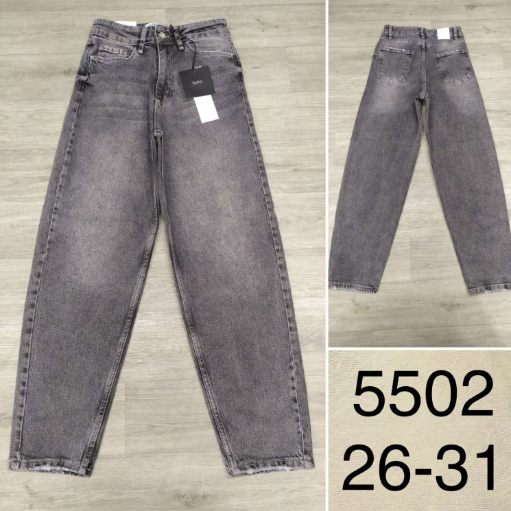 Джинси жіночімом бойфренд , м.5502,  (р: 26-31) в упаковці 6 шт. №750625 - UNO2Uva SER1864