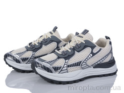 Кросівки 176-34(B0682) beige-grey р: 36-41, в упаковці: 8 пар, купити тільки гуртом
