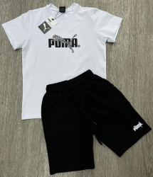 Костюм дитячий Puma "280-2" кулір, пеньє (р: 9-13 років) 3 кольори, в упаковці 5 шт. №383578