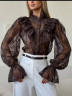 Блузка жіноча "159" мереживо (р: one size) 4 кольори, в упаковці 5 шт. №386034 - Mercury SE927
