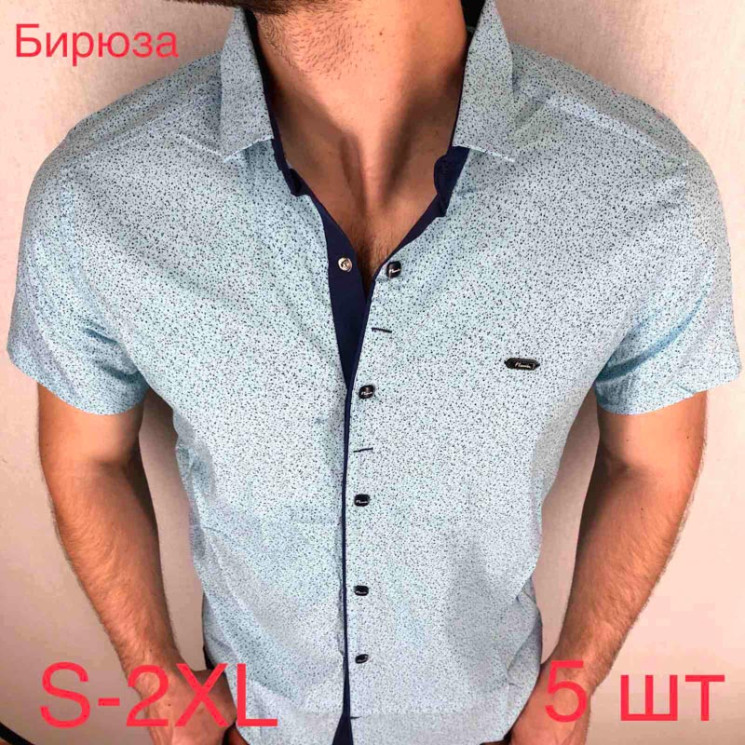 Сорочка Paul Semih р S-2XL Чоловіча M034 l.green - Nadiyka BG/PO2161-2162