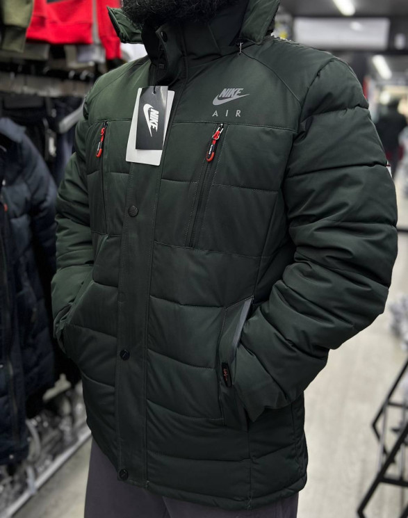 Куртка зимова чоловіча NIKE "A-13" плащівка  (р: 50-58) 3 кольори, в упаковці 5 шт. №362676 - Spider