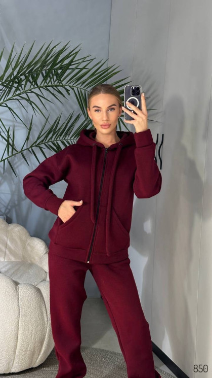 Спортивний костюм жіночий турецька трьохнитка на флісі м.850 (р.48-58) 4 кольора в упаковці 3 штуки №758655 - Loren SE1008