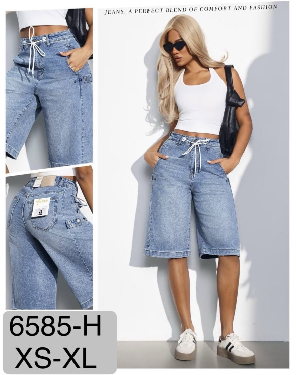 Джинсові Шорти бермуди м. 6585-H (р:XS-XL) в упаковці 6 штук  №762461 - UNO2Uva SER1864
