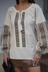 Вишиванка жіноча, льон (розміри: S,M,L ), в упаковці 3 штуки №348366