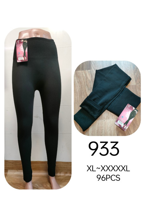 Легінси жіночі, трикотаж, хутро, м.933 (Розмір: XL-5XL), в упаковці 6 штук №336085 - Hang SE641