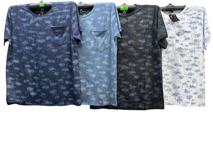 Футболка чоловіча, трикотаж, м.02А (розмір: XL-3XL ), мікс кольорів, в упаковці 5 штук №341640 - Vanda SE1013