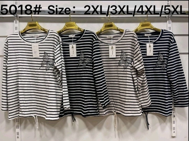 Светр жіночий, трикотаж, м.5018 (р. 2XL-5XL ), 4 кольори, в упаковці 4 штуки №331997 - 