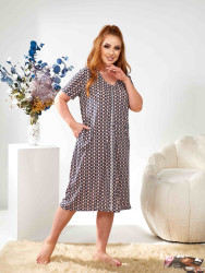 Халат жіночий, трикотаж, м.1030 (Р: 50-52,54-56,58-60 ), в упаковці 3 штуки №322993