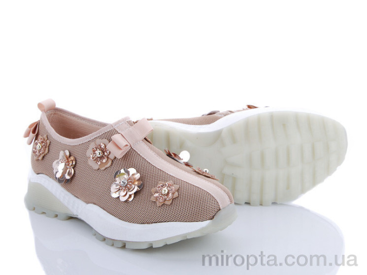 Кросівки T023-Z89 golden р: 33-38, в упаковці: 6 пар, купити тільки гуртом - 346573