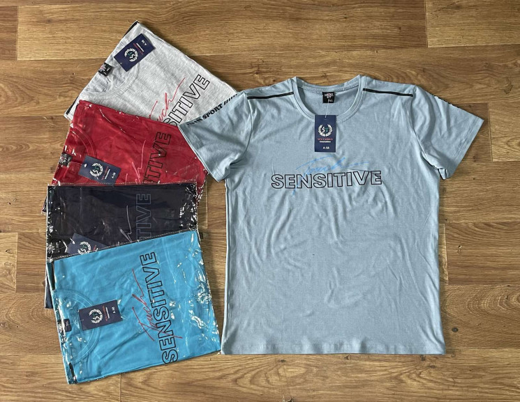 Футболка чоловіча, трикотаж, м.А58 (р. XL–5XL), мікс кольорів, в упаковці 5 штук №326407 - Dasha SER2146_SE1030