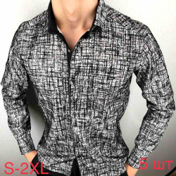 Сорочка Paulsemih р S-2XL Чоловіча Y33 black уцінка
