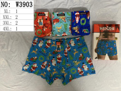 Труси чоловічі, бавовна, м.W3903 (розмір: XL-4XL), мікс кольорів, в упаковці 24 шт. №319933