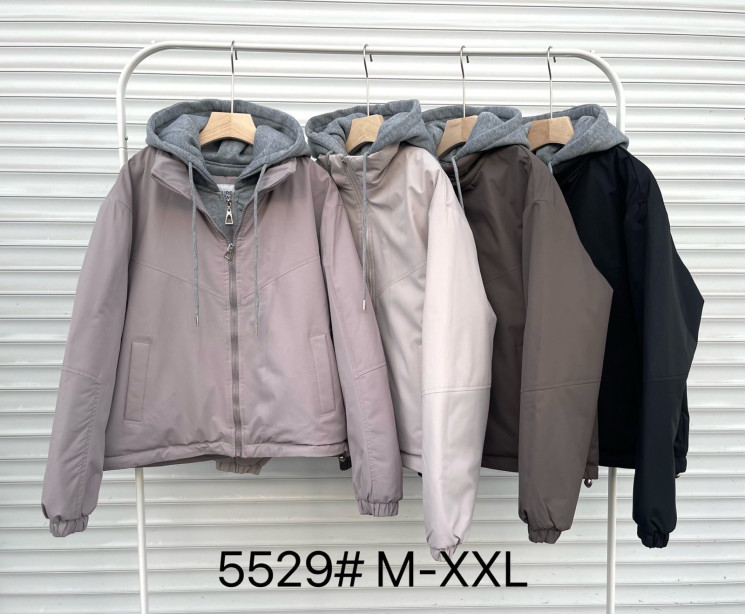 Куртка жіноча, плащівка, синтепон, м.5529 (розмір: M-XXL ), 4 кольори, в упаковці 4 штуки №339431 - Vanda SE1013