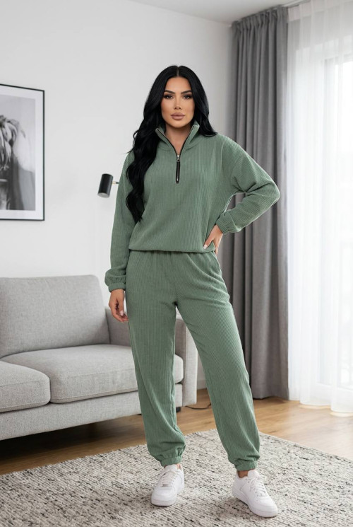 Костюм жіночий вельветовий з коміром-стійкою, вельвет м. 2284 (р. 42-44, 46-48, 50-52) №415786 - 