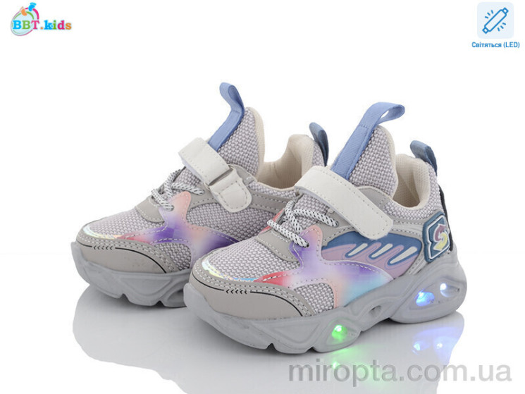 Кросівки H6076-3 LED р: 22-27, в упаковці: 8 пар, купити тільки гуртом - 803289