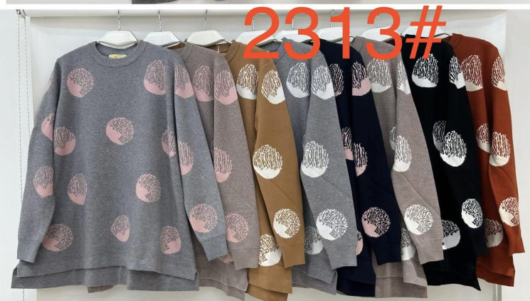Светр жіночий кашемір м.2313 (р.50-54) мікс кольорів в упаковці 5 штук №759115 - Cute WE3128