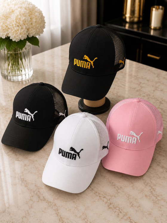 Бейсболка жіноча PUMA, котон, сітка (Розмір: 56-59), мікс кольорів, в упаковці 5 штук №345422 - Great