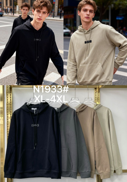 Худи чоловіче "1933" (р: XL-4XL) 4 кольори, в упаковці 4 шт. №380719 - Eiliya WE3113