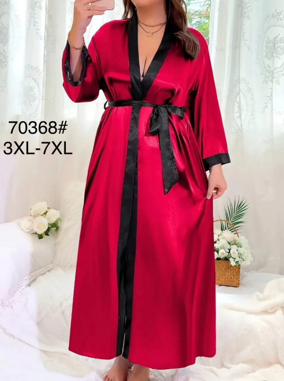 Халат жіночий, шовк, м.70368 (р. 3XL-7XL), в упаковці 5 шт. №342508 - 