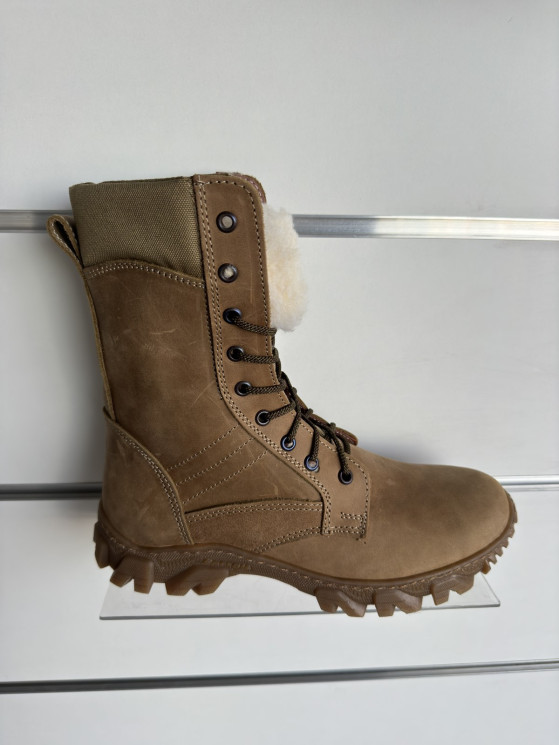  Берці зимові "Adidas" койот, шкіра, хутро (р: 36-49) №362575 - Beretta