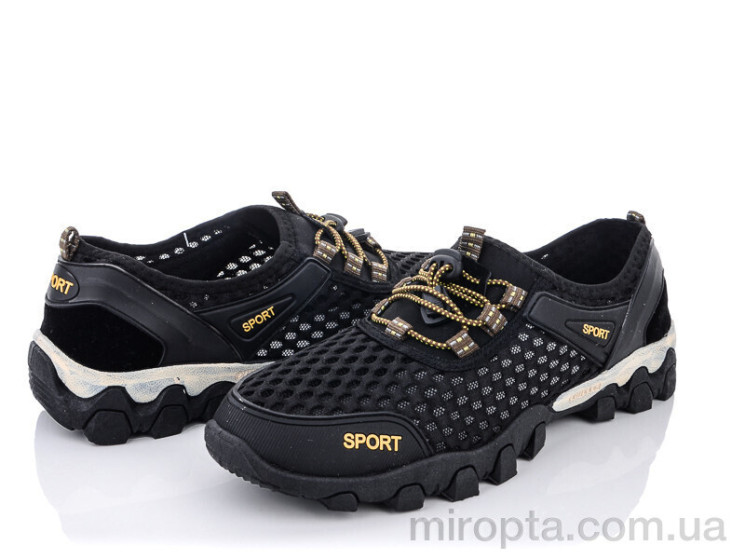 Кросівки 190-6-1 black р: 40-44, в упаковці: 8 пар, купити тільки гуртом - 760833