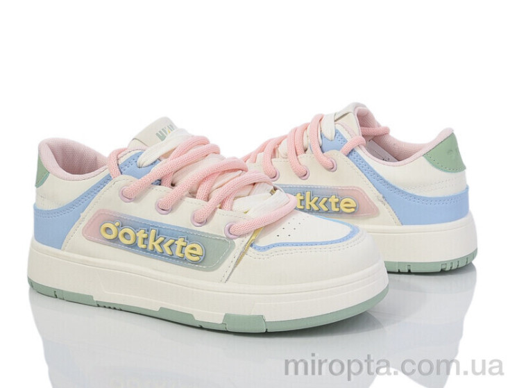 Кросівки 150-48 white-blue-pink р: 36-41, в упаковці: 8 пар, купити тільки гуртом - 969488