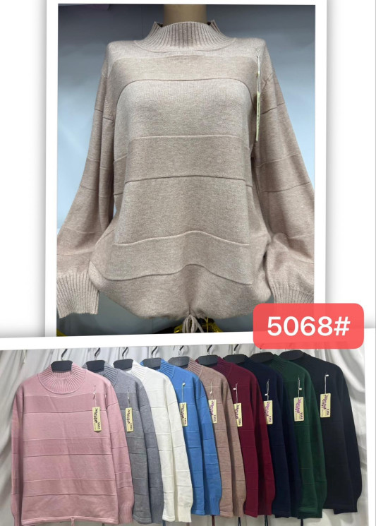 Светр жіночий кашемір м.5068 (р.52-56) мікс кольорів в упаковці 5 штук №758953 - Cute WE3128