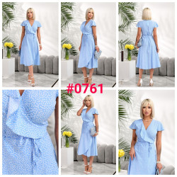 Сукня жіноча софт м.0761 (р: S-XL) 6 кольорів в упаковці 4 штуки №763174