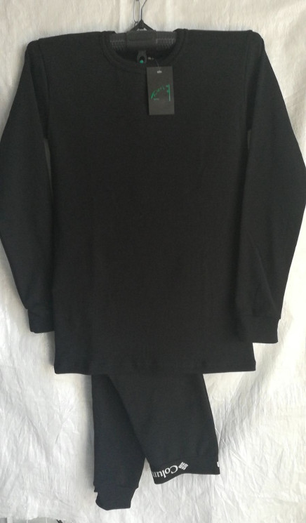 Костюм чоловічий, р.М-4XL, фліс, чорний колір, в упаковці 6 штук №100151 - Figura SE 629