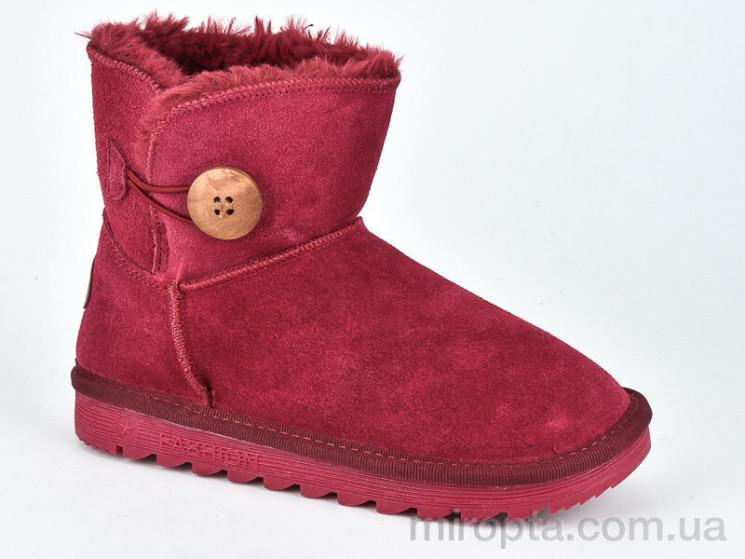 Уги W1-101-2 wine р: 33-37, в упаковці: 8 пар, купити тільки гуртом - 408979