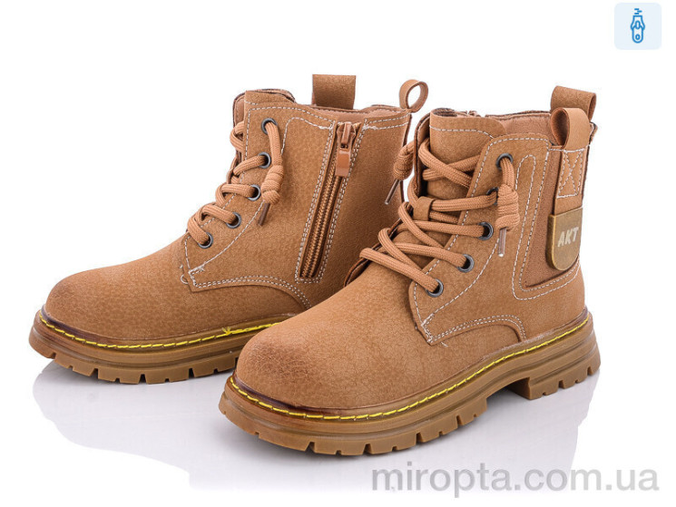 Черевики Y163(2117B) camel р: 32-37, в упаковці: 6 пар, купити тільки гуртом - 785684