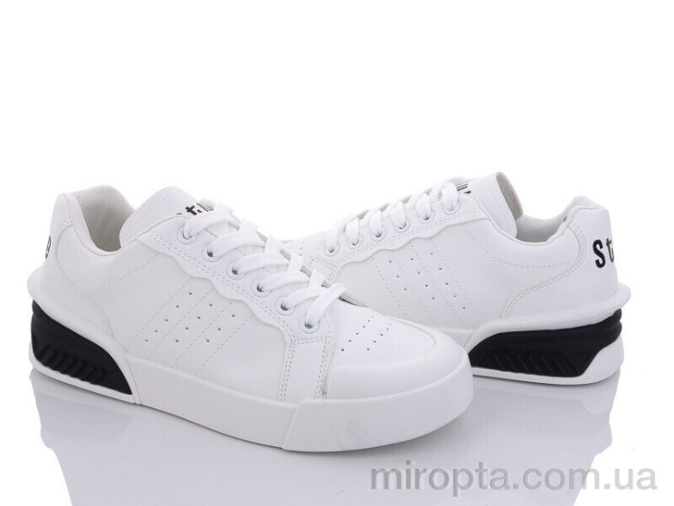 Кросівки 143-38 white-black р: 36-41, в упаковці: 8 пар, купити тільки гуртом - 866014