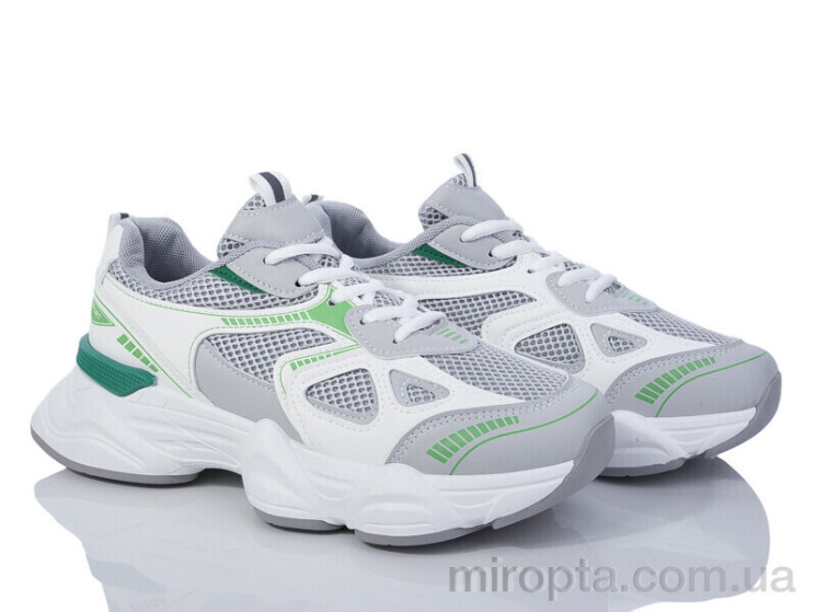 Кросівки 20-1030 grey-green р: 36-41, в упаковці: 8 пар, купити тільки гуртом - 949443