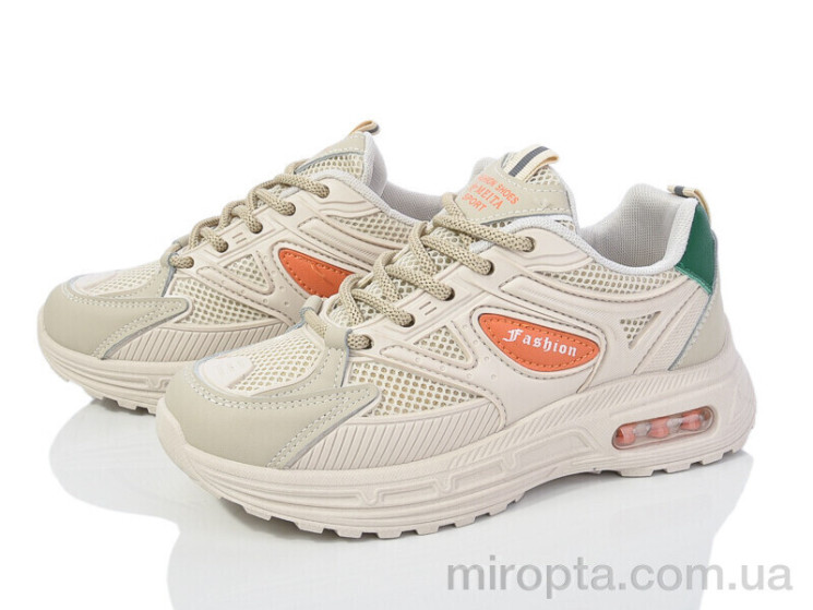 Кросівки 176-35 beige-orange р: 36-41, в упаковці: 8 пар, купити тільки гуртом - 969275