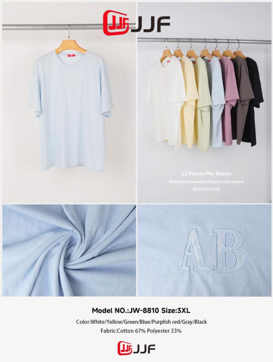 Футболка жіноча бавовна м.8810 (р:3 XL) 7 кольорів в упаковці 12 штук №762711 - Coolme WE3111