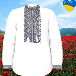 Вишиванка чоловіча, паплін (р: 52,54,56) в упаковці 3 шт. №386910