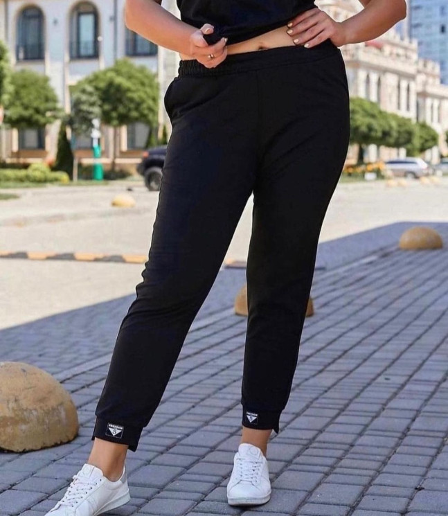 Спортивні штани жіночі "10022" турецька двохнитка (р: XL,2XL,3XL,4XL) в упаковці 4 шт. №363833 - Amok SE666